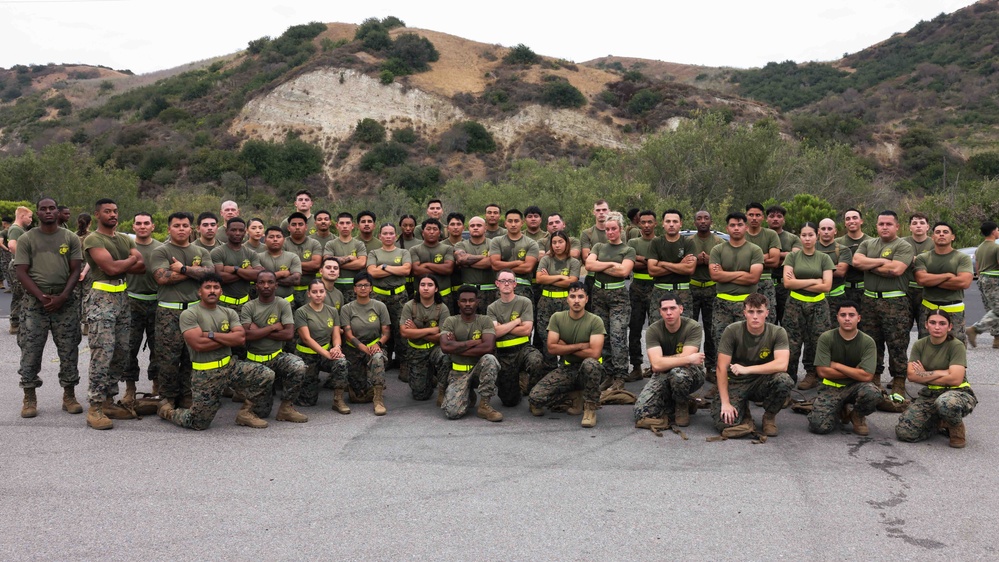 Get Motivated! Be Dedicated! 1st CRR Marines execute Moto Run