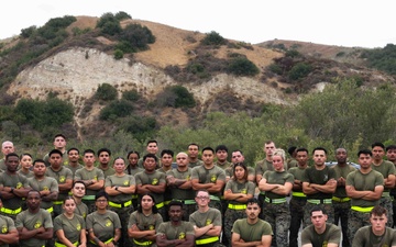Get Motivated! Be Dedicated! 1st CRR Marines execute Moto Run