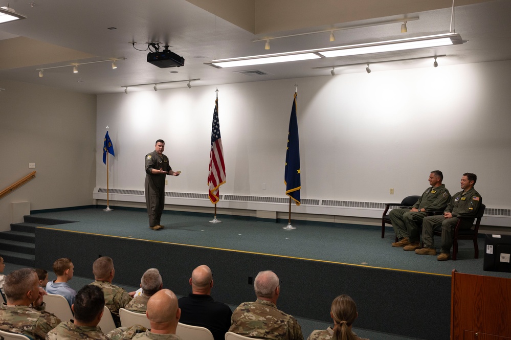Lt. Col. Binkley takes command of the 168th Air Refueling Squadron