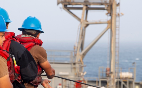 Nimitz Conducts a Replenishment-at-Sea