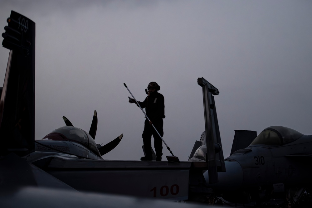 Nimitz Conducts a Replenishment-at-Sea