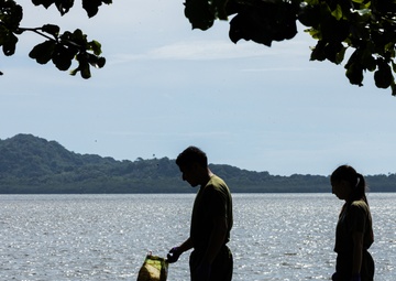 Semper Fi &amp; Sanitize: Koa Moana Marines and Sailors Clean Dekehtik Causeway With Naval Mobile Construction Battalion 4