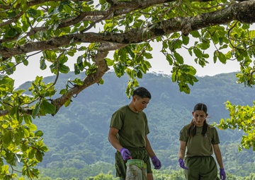 Semper Fi &amp; Sanitize: Koa Moana Marines and Sailors Clean Dekehtik Causeway With Naval Mobile Construction Battalion 4