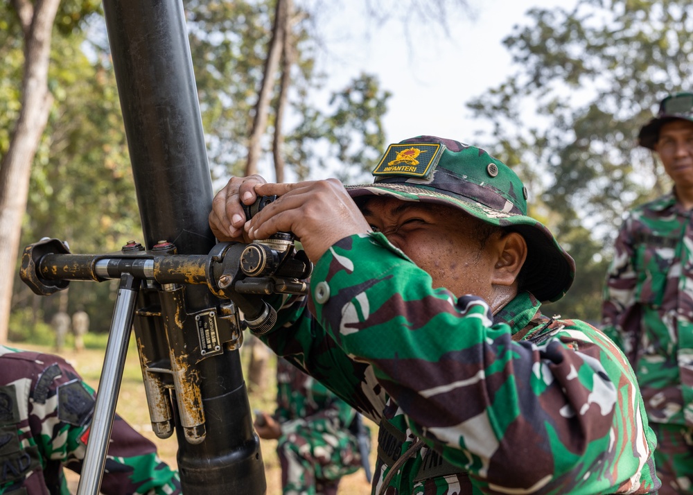 Super Garuda Shield 2025 mortar training
