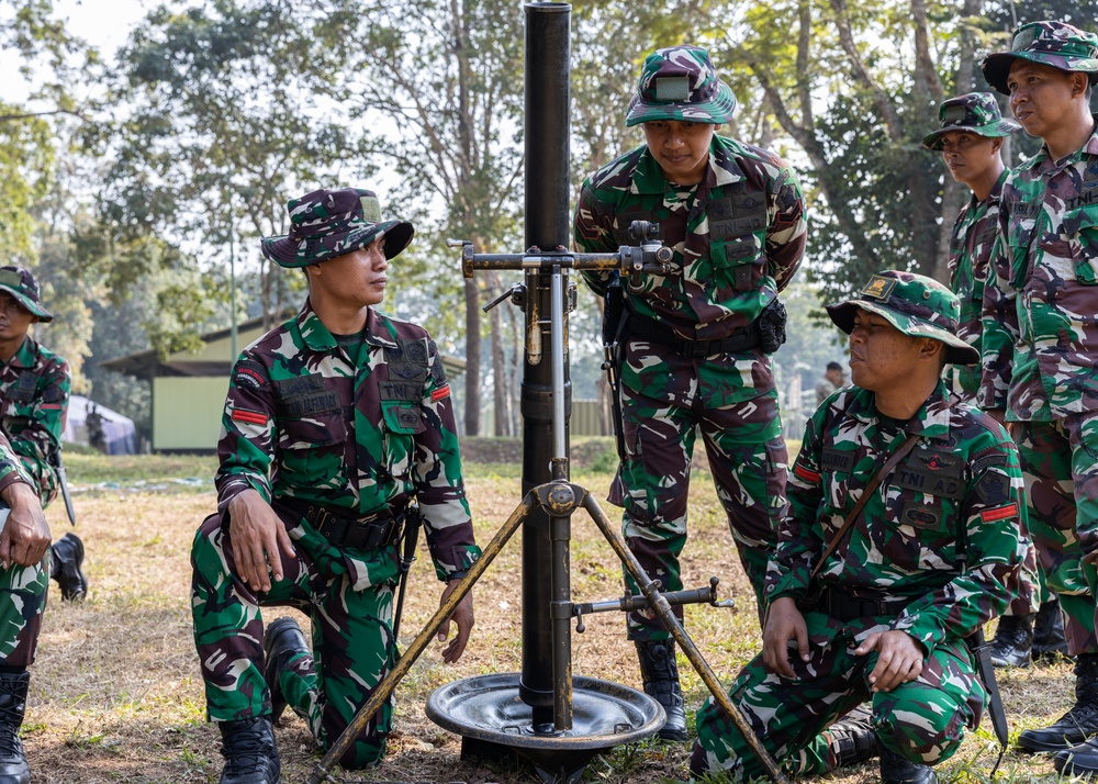 Super Garuda Shield 2025 mortar training