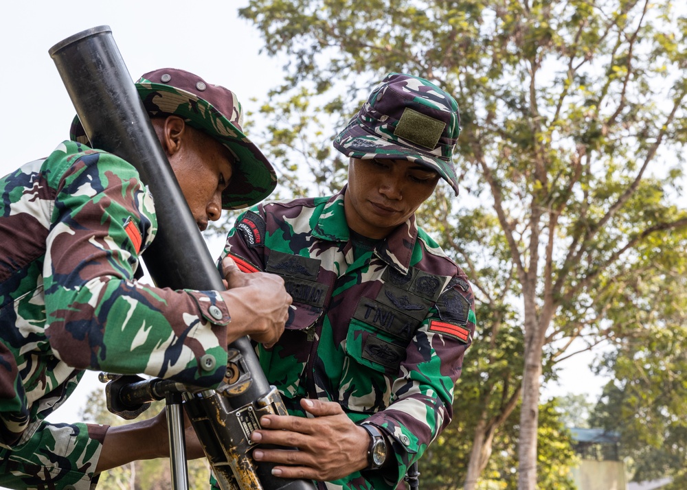 Super Garuda Shield 2025 mortar training