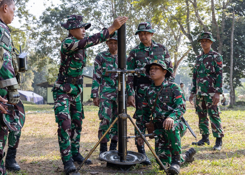 Super Garuda Shield 2025 mortar training