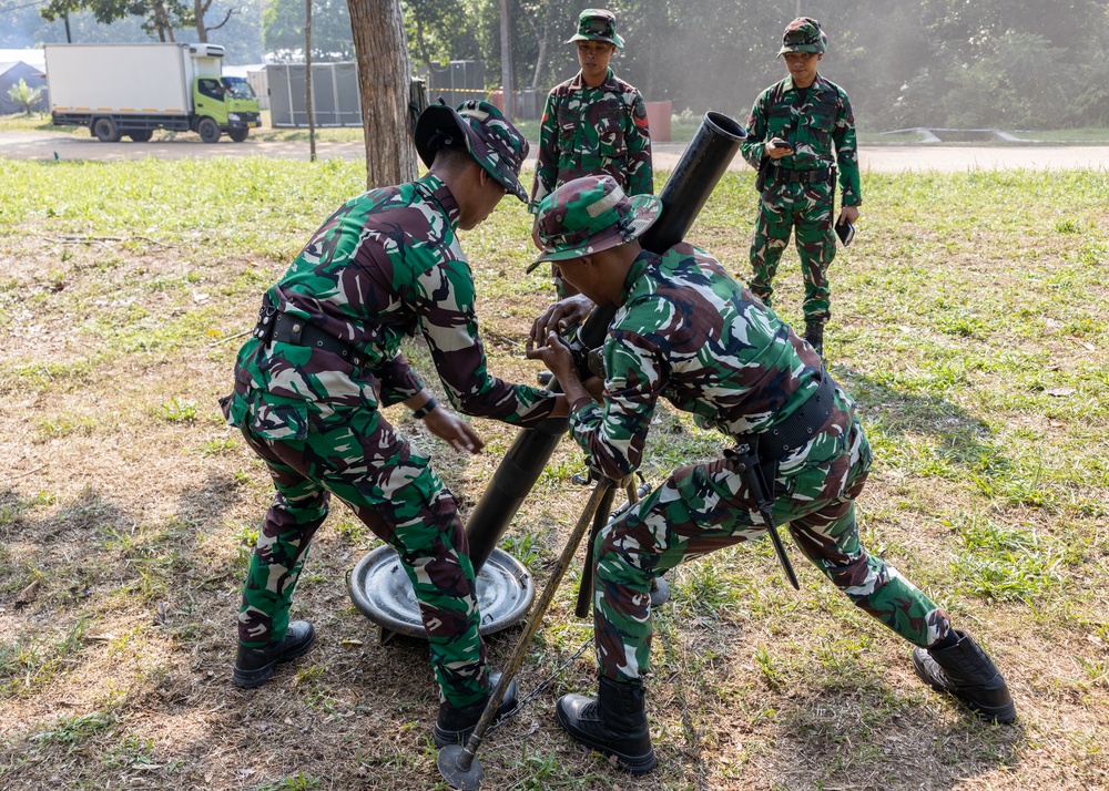Super Garuda Shield 2025 mortar training