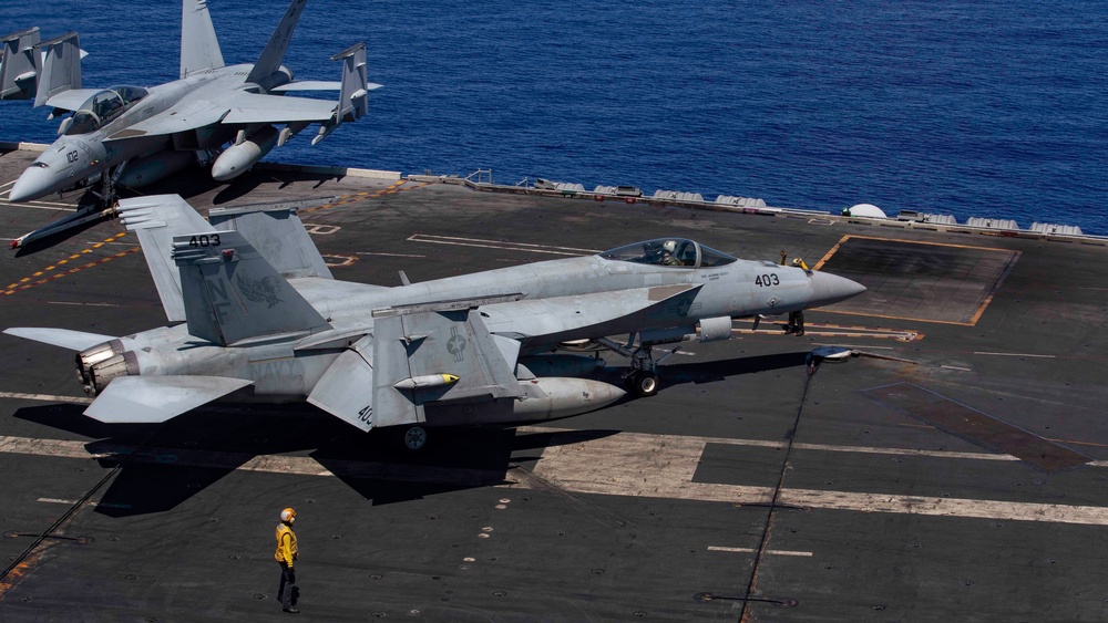 George Washington Conducts Flight Operations