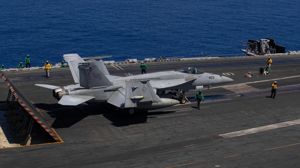 George Washington Conducts Flight Operations