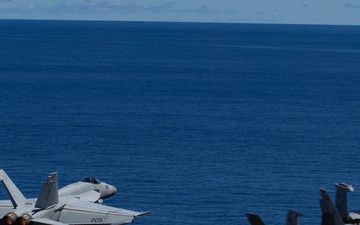 George Washington Conducts Flight Operations