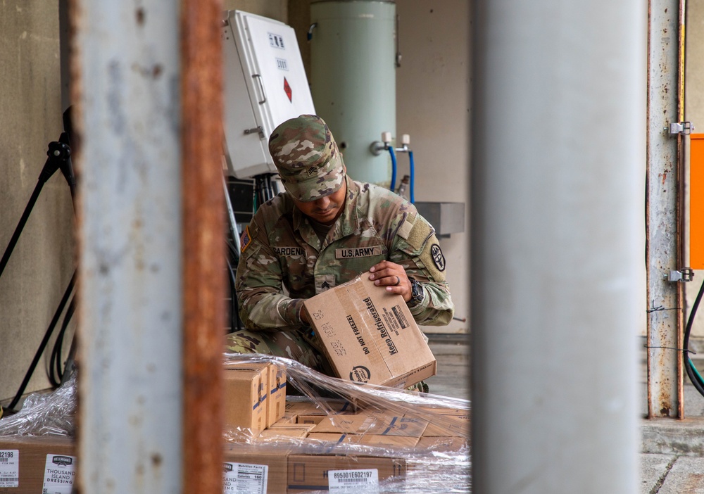Soldiers with the 765th Transportation Battalion