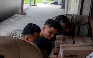 Soldiers with the 765th Transportation Battalion