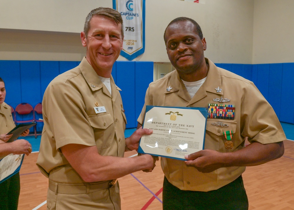 August 2025 Award at Quarters on Naval Air Station Sigonella