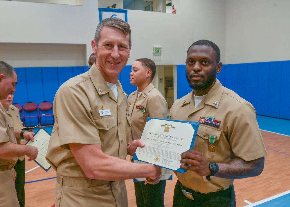 August 2025 Award at Quarters on Naval Air Station Sigonella