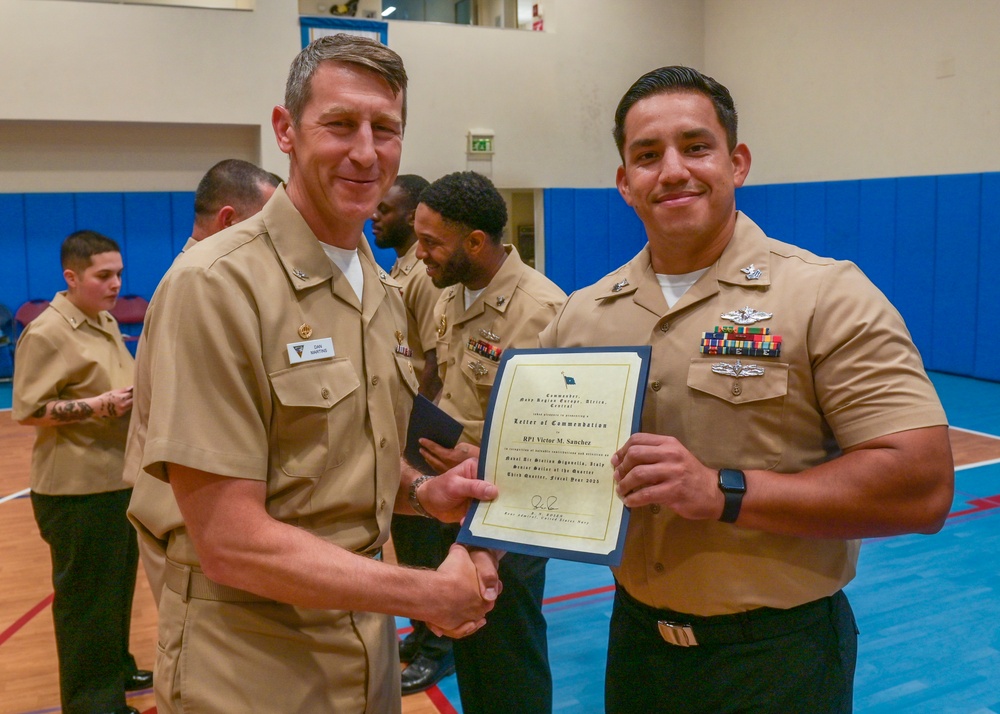 August 2025 Award at Quarters on Naval Air Station Sigonella