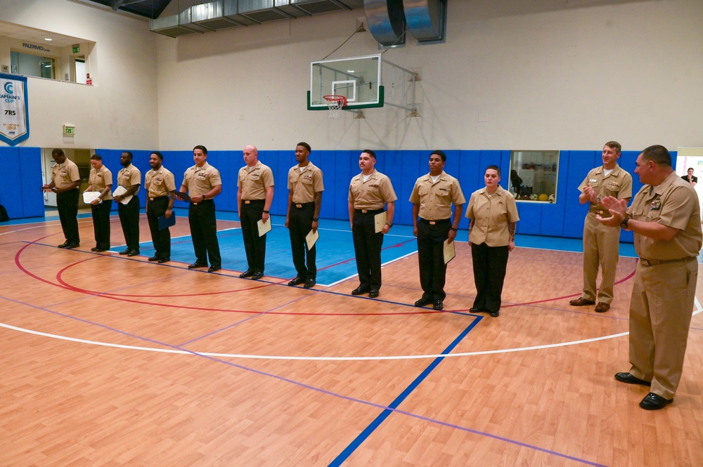 August 2025 Award at Quarters on Naval Air Station Sigonella