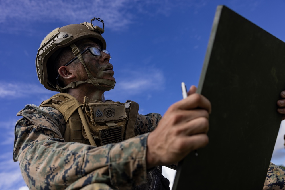 12th LCT Marines Execute a Mortar Range