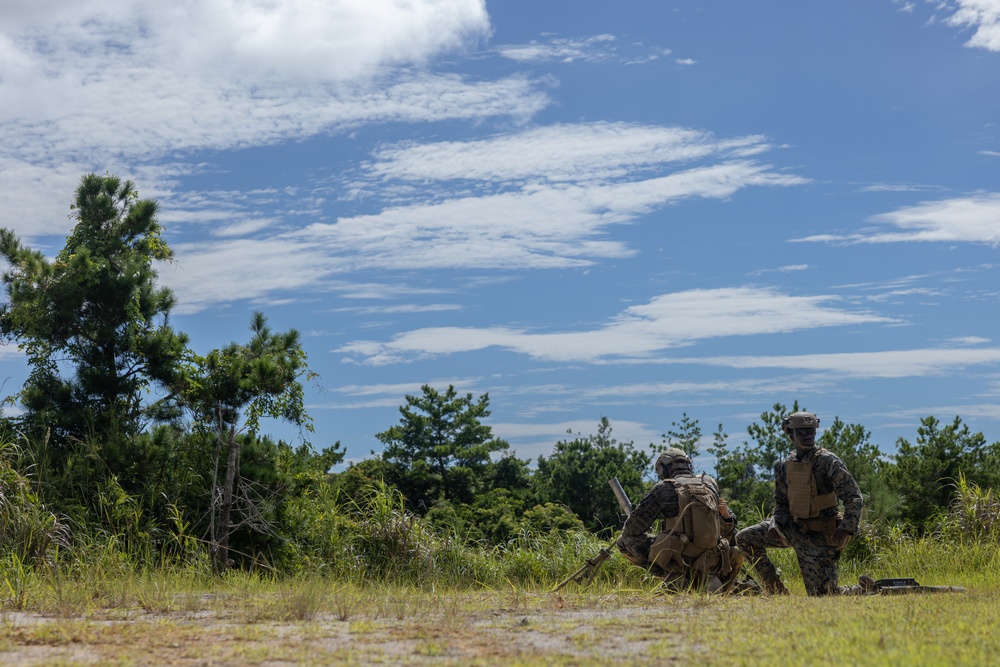 12th LCT Marines Execute a Mortar Range