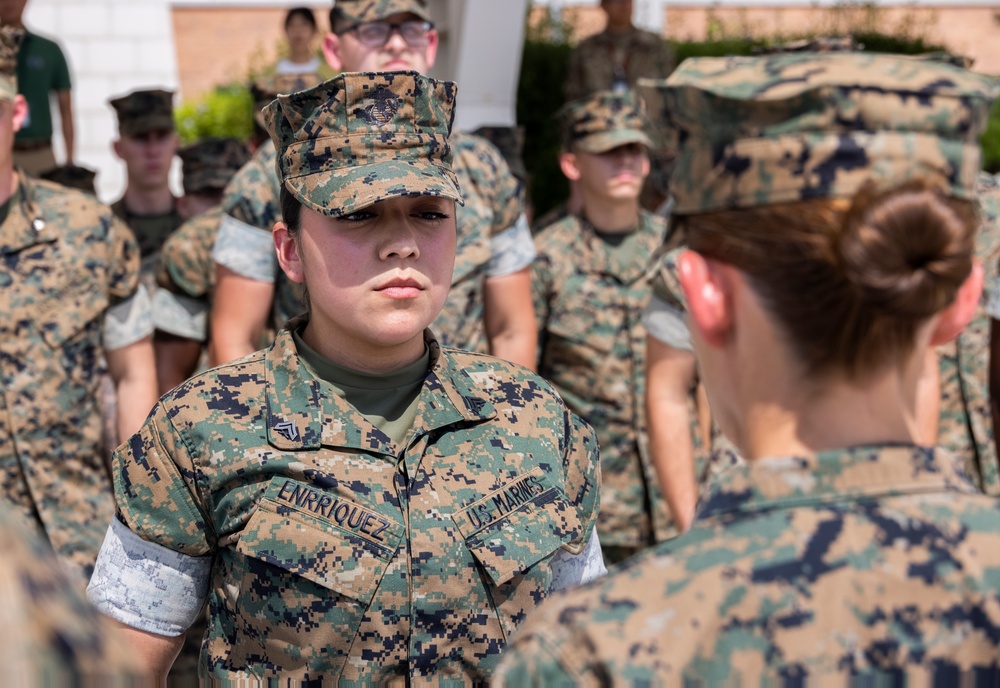 MARFORK Marine meritoriously promotes to Sergeant