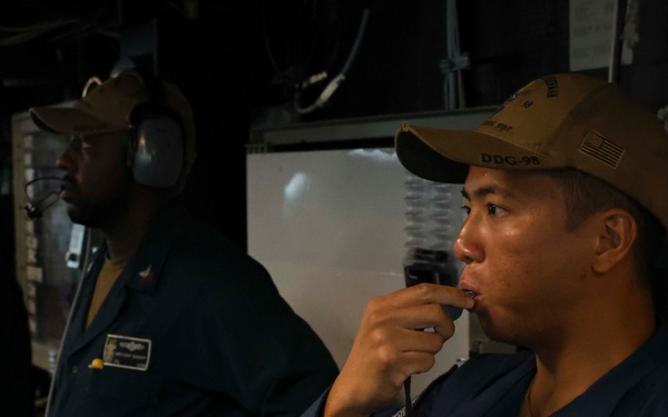 USS FORREST SHERMAN (DDG 98) SEA AND ANCHOR.