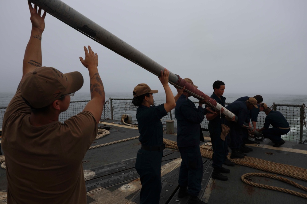 USS FORREST SHERMAN (DDG 98) SEA AND ANCHOR.