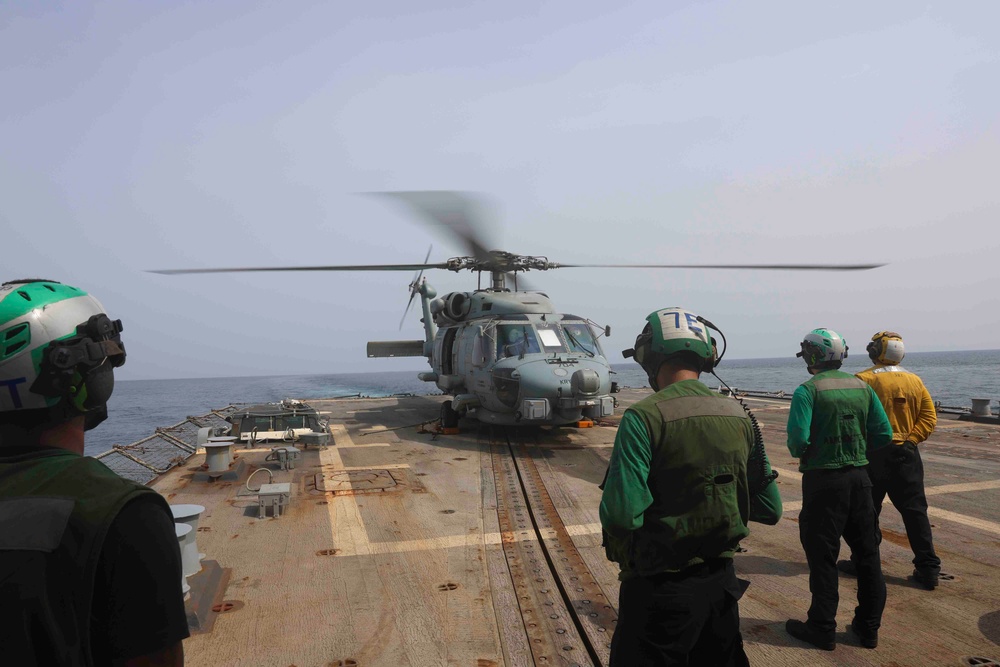 USS FORREST SHERMAN (DDG 98) DAILY OPERATIONS.