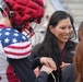 Dubon smiling, interacting with players