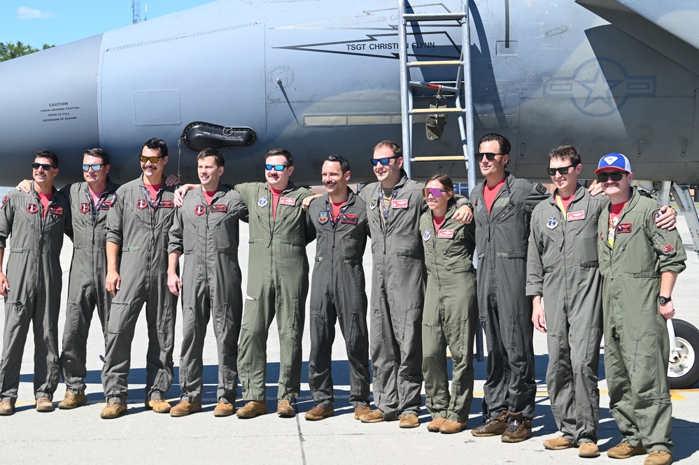 104th Fighter Wing Pilots Celebrate Final Flights in the Eagle