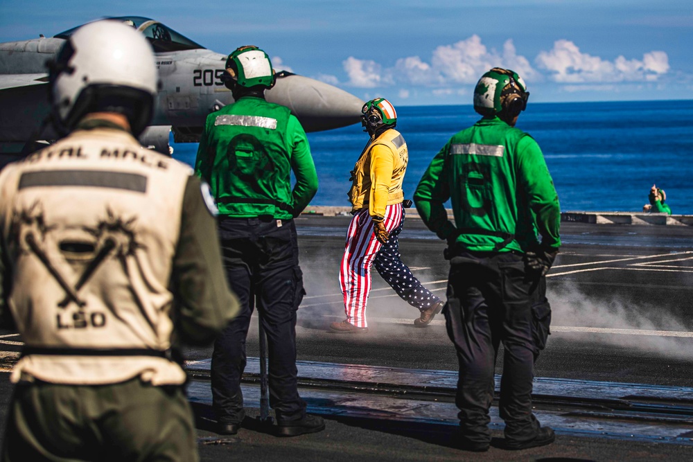 George Washington Conducts Flight Operations