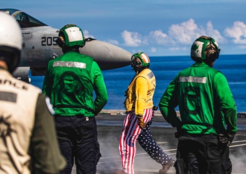 George Washington Conducts Flight Operations