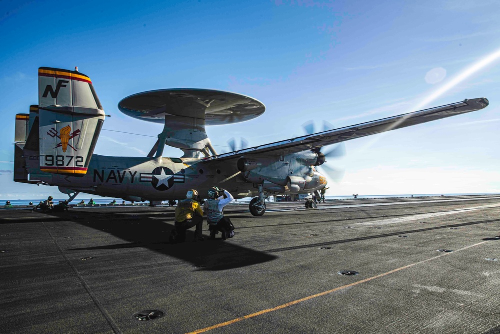 George Washington Conducts Flight Operations
