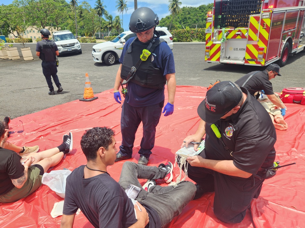 Fort Buchanan promotes vigilance with an active shooter drill in conjunction with the FBI