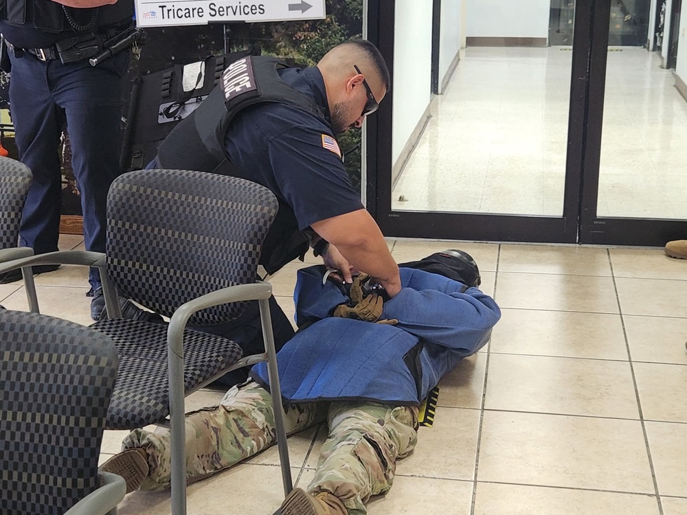 Fort Buchanan promotes vigilance with an active shooter drill in conjunction with the FBI