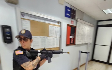Fort Buchanan promotes vigilance with an active shooter drill in conjunction with the FBI