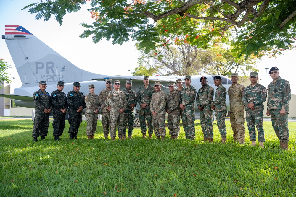 State Partnership Program Honduran and Dominican Republic armed forces leadership visit the 156th Wing