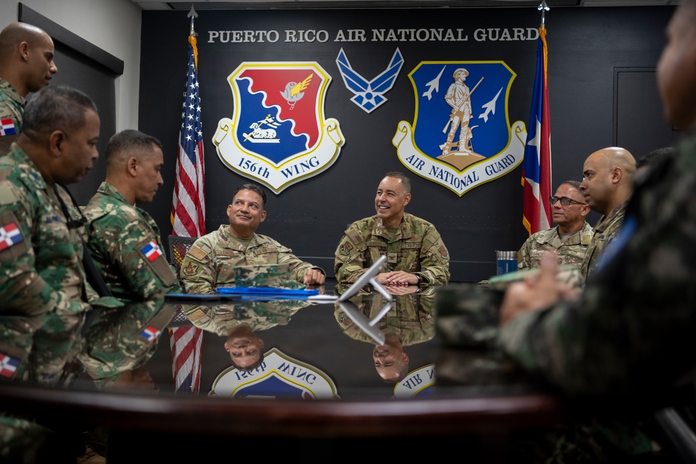 State Partnership Program Honduran and Dominican Republic armed forces leadership visit the 156th Wing