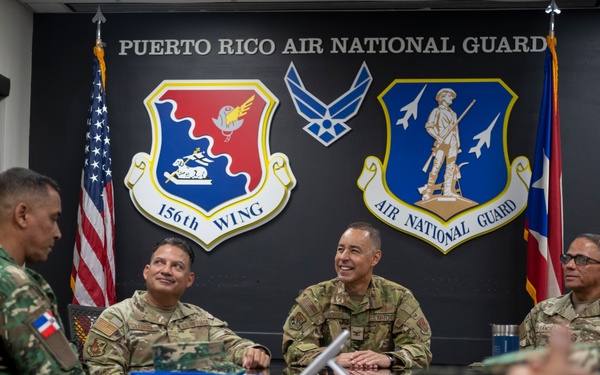 State Partnership Program Honduran and Dominican Republic armed forces leadership visit the 156th Wing