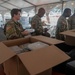 US Army Soldiers receive meals