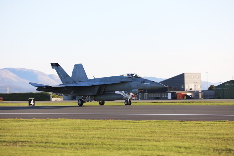 CVW-8 F/A-18E Super Hornets Conduct Flight Operations at the Royal Norwegian Air Force Ørland Air Base
