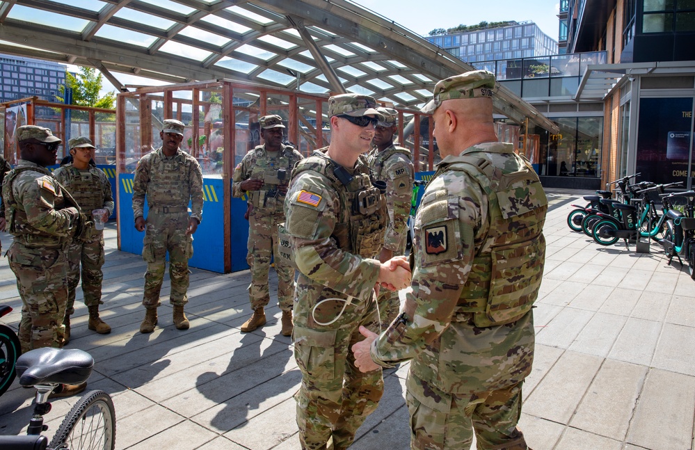 Guard Leaders Engage Service Members of D.C. Safe and Beautiful Task Force