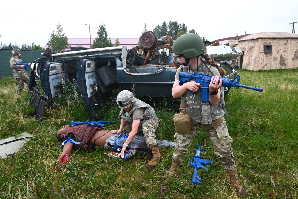 Under Fire and Under Pressure 168th Medics Train for Real-World Combat Casualty Care