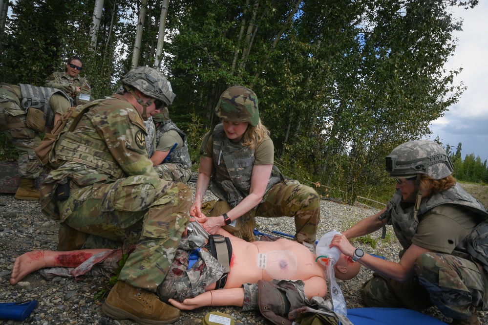 Under Fire and Under Pressure 168th Medics Train for Real-World Combat Casualty Care