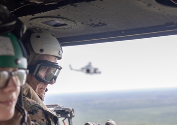 Maj. Gen. Jason Woodworth and his wife, Renee Woodworth, visit MCAS Cherry Point