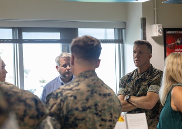 Maj. Gen. Jason Woodworth and his wife, Renee Woodworth, visit MCAS Cherry Point