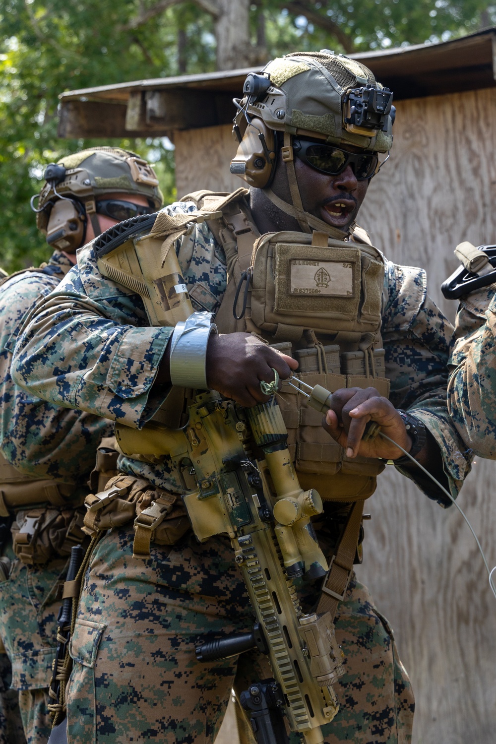 2nd Battalion, 2nd Marines refine breaching skills on demolition range
