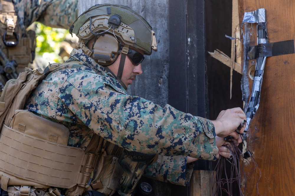 2nd Battalion, 2nd Marines refine breaching skills on demolition range