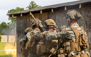 2nd Battalion, 2nd Marines refine breaching skills on demolition range