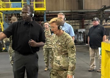 Brig. Gen. Beth A. Behn visits Red River Army Depot