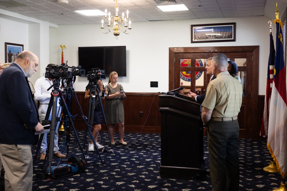 NC Governor Josh Stein's First Visit to Camp Lejeune